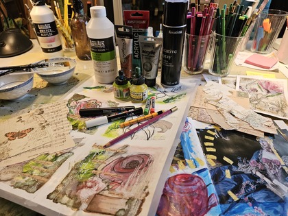 Art Journaling och Mixed Media