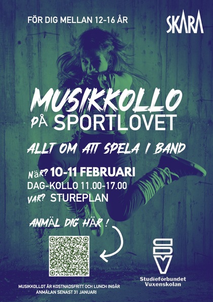 Välkommen på musikkollo på sportlovet - Stureplan Skara