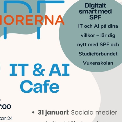 IT & AI  Cafe för SPF seniorna i Skövde