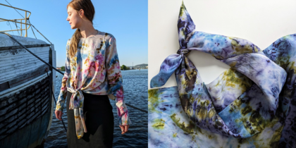 Växtfärgningskurs - Upcycling genom ecoprint och paketfärgning