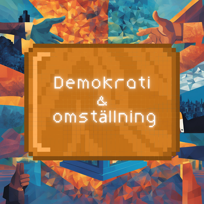 Pixelbroderi -Demokrati och omställning – Yes we can!