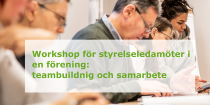 Workshop för styrelseledamöter i en förening: teambuilding och samarbete